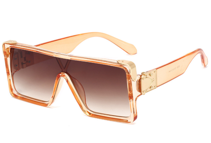 Oversized Square Sunglasses for Women – Black & White
