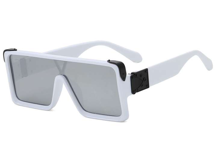 Oversized Square Sunglasses for Women – Black & White