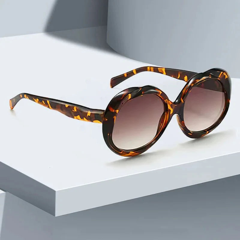 Retro Oval Photochromic UV Protection Sunglasses
