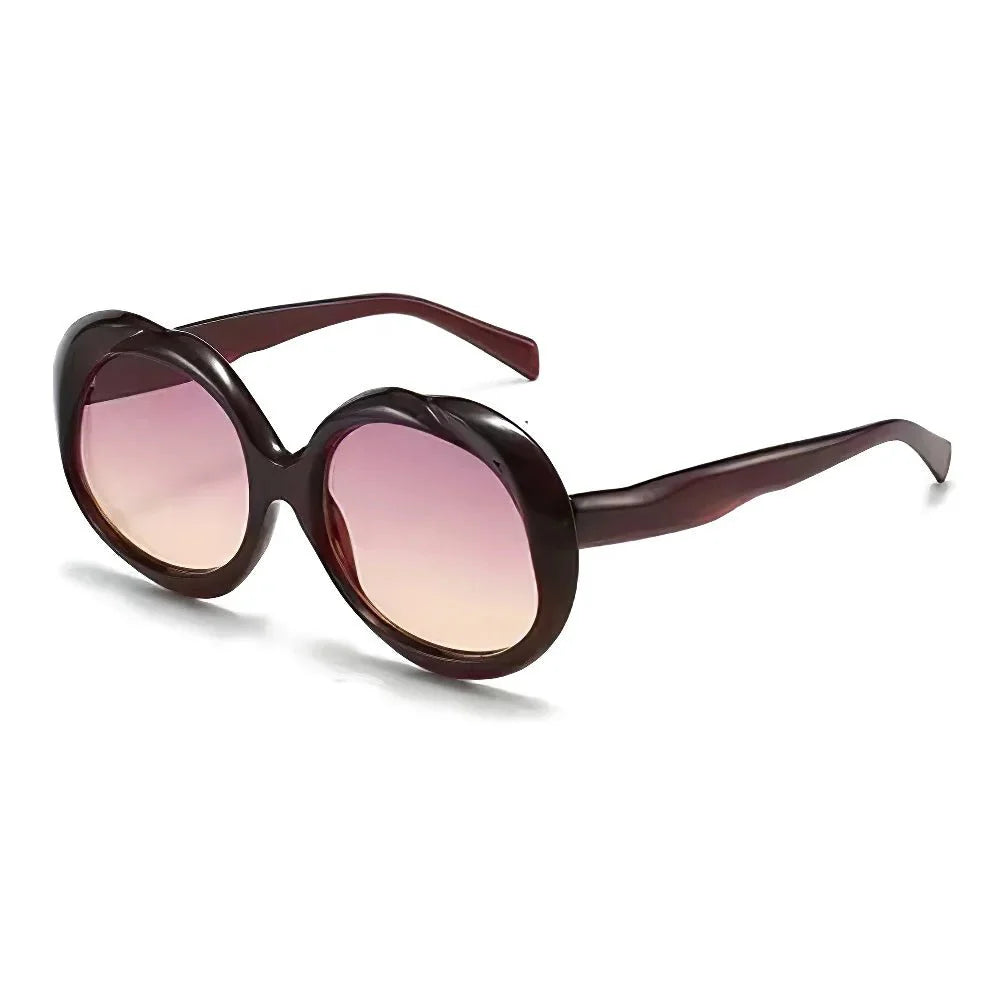 Retro Oval Photochromic UV Protection Sunglasses
