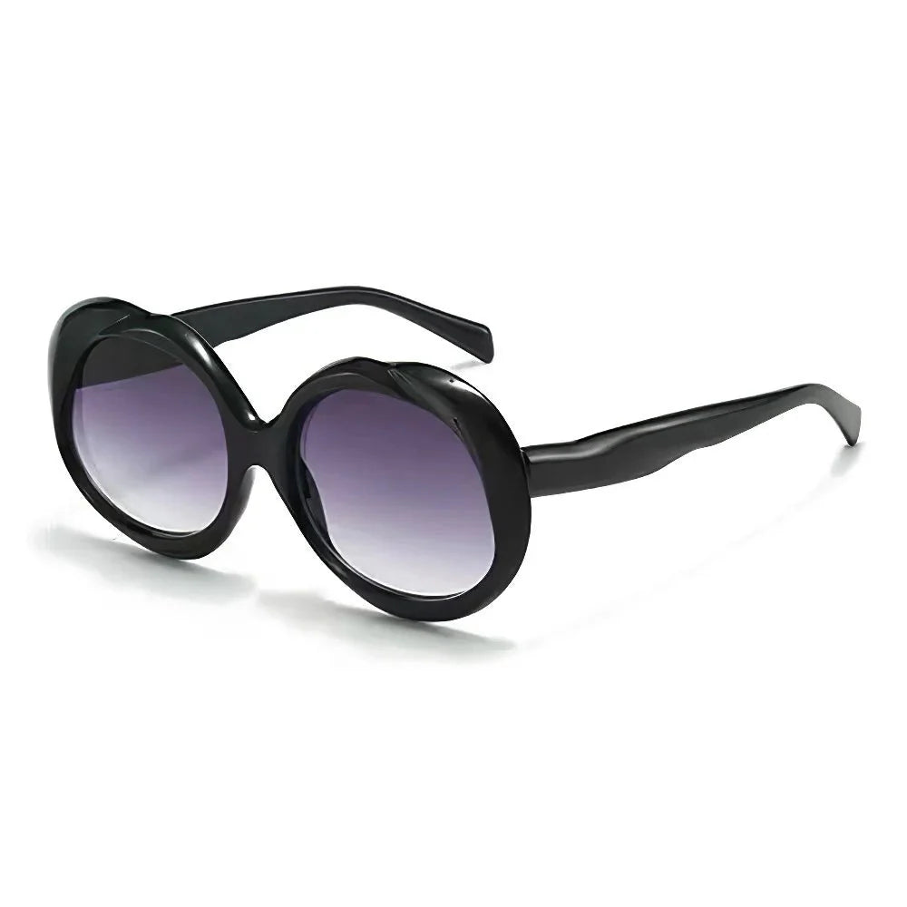 Retro Oval Photochromic UV Protection Sunglasses