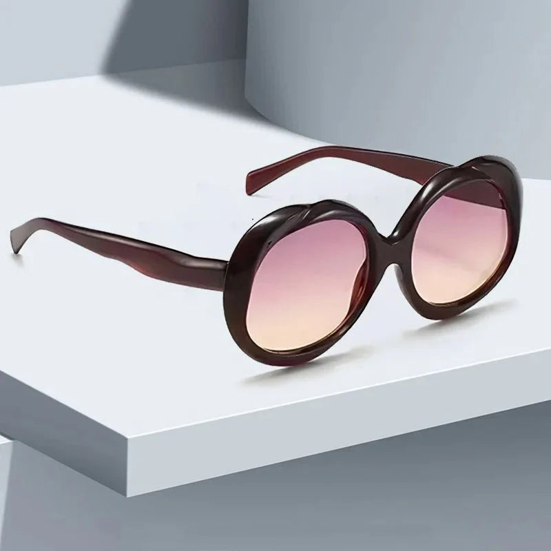 Retro Oval Photochromic UV Protection Sunglasses