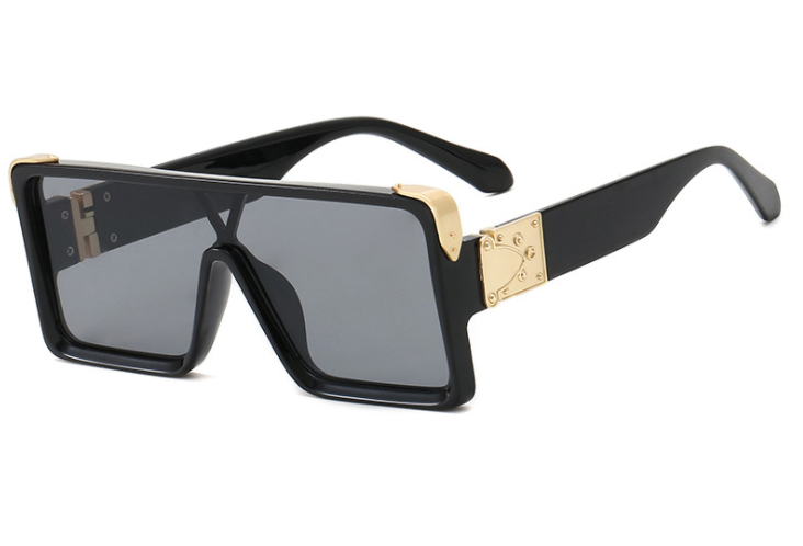 Oversized Square Sunglasses for Women – Black & White