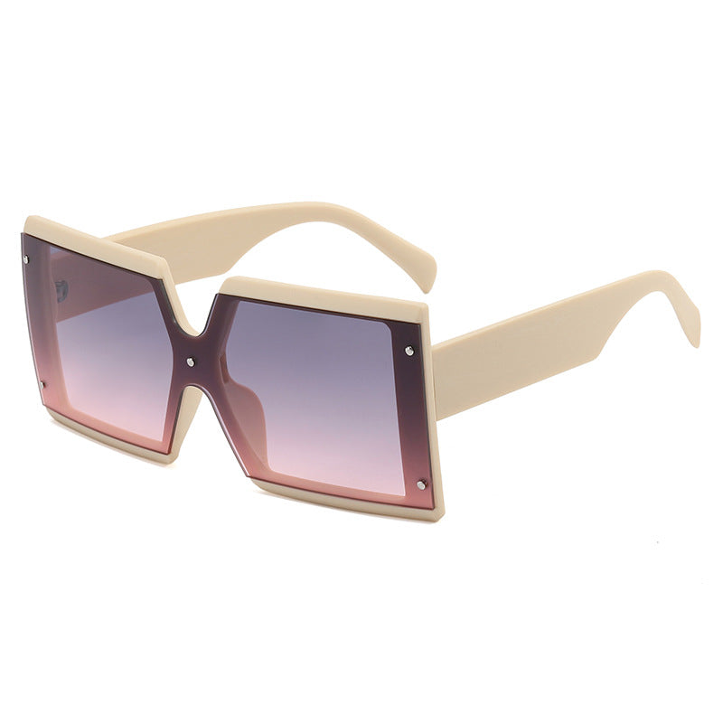 Oversized Vintage Square Sunglasses Unisex