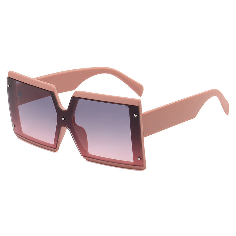 Oversized Vintage Square Sunglasses Unisex