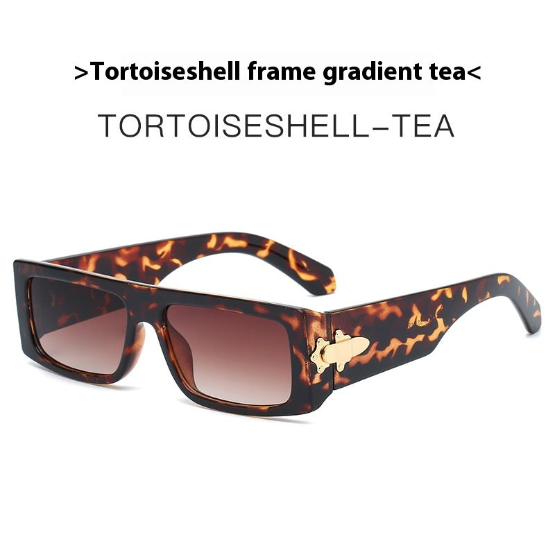 Retro Rectangle Driving Sunglasses – 90s Narrow Square Frame Unisex
