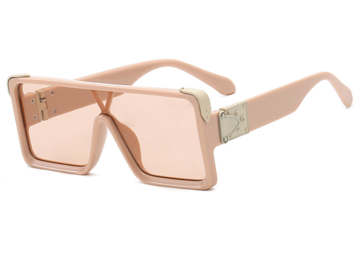 Oversized Square Sunglasses for Women – Black & White