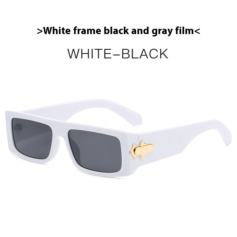 Retro Rectangle Driving Sunglasses – 90s Narrow Square Frame Unisex