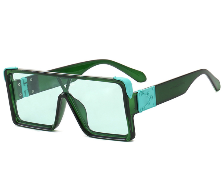 Oversized Square Sunglasses for Women – Black & White