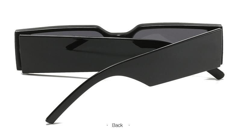 90s Narrow Rectangle Sunglasses – Retro Vintage Unisex Eyewear