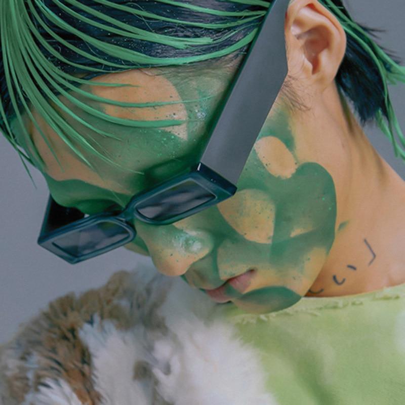 90s Narrow Rectangle Sunglasses – Retro Vintage Unisex Eyewear