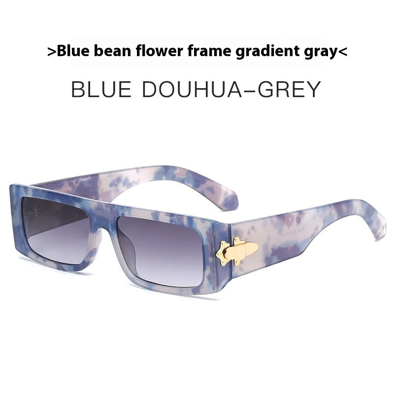 Retro Rectangle Driving Sunglasses – 90s Narrow Square Frame Unisex