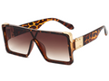Oversized Square Sunglasses for Women – Black & White