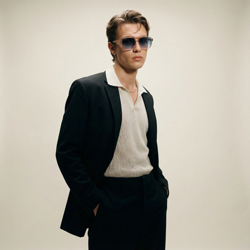 56mm Aviator Sunglasses – Champagne Gold