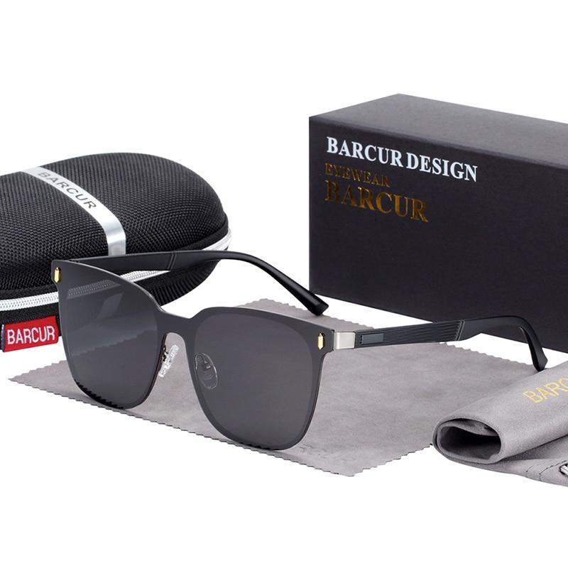 Polarized Square Temple Sunglasses UV400 Unisex
