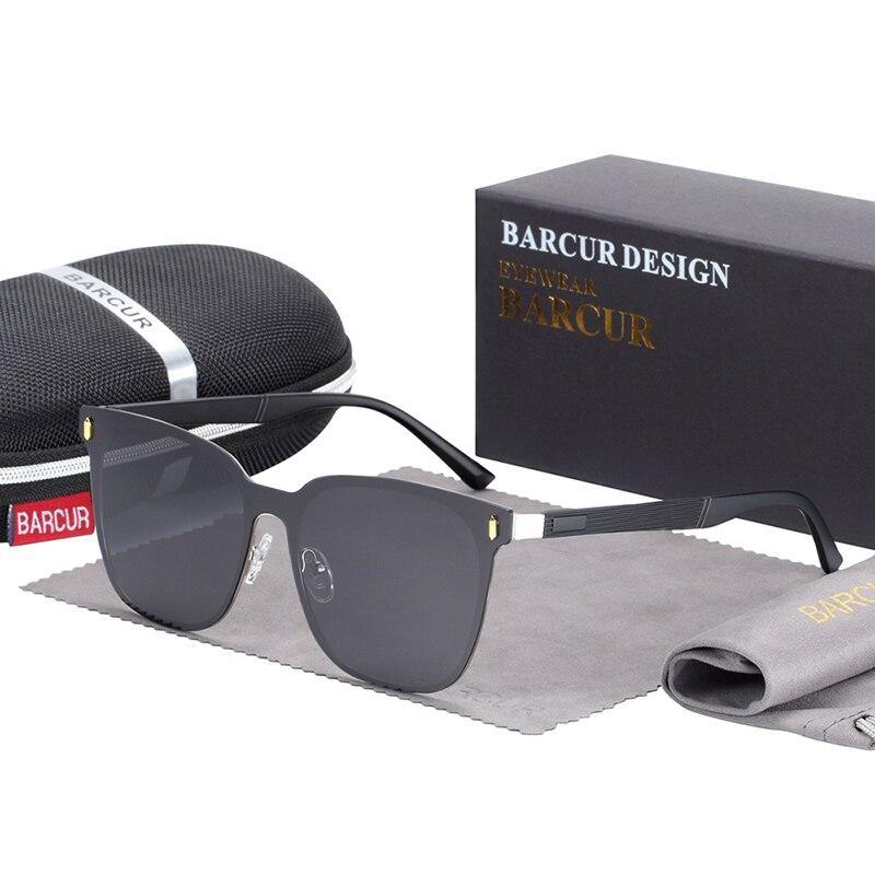 Polarized Square Temple Sunglasses UV400 Unisex