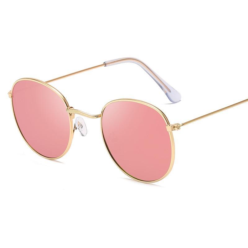 Leon Classic Round Sunglasses – Unisex UV400 Mirror Lens