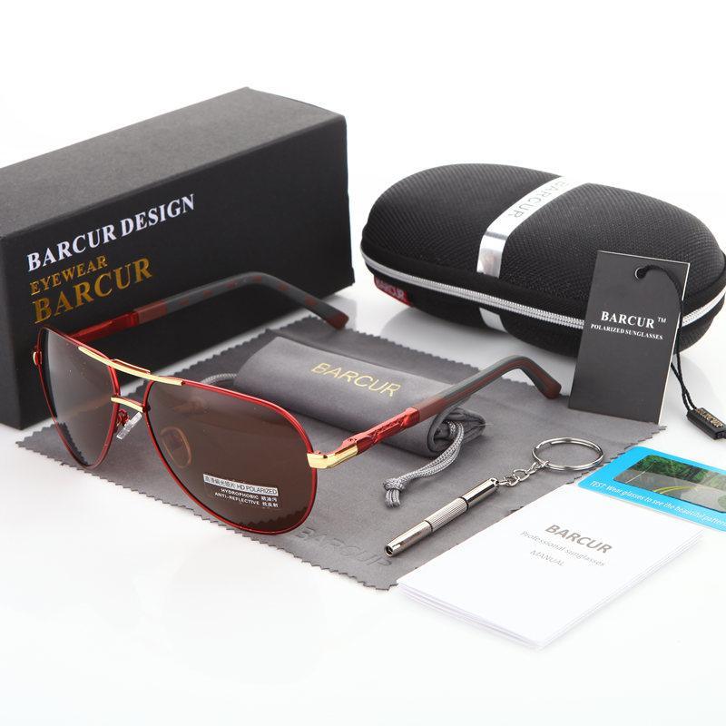 Aviator Polarized Sunglasses for Men – Aluminum Magnesium Frame