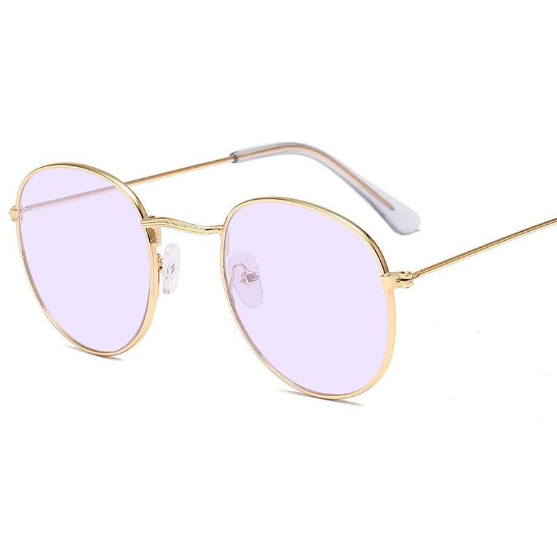 Leon Classic Round Sunglasses – Unisex UV400 Mirror Lens