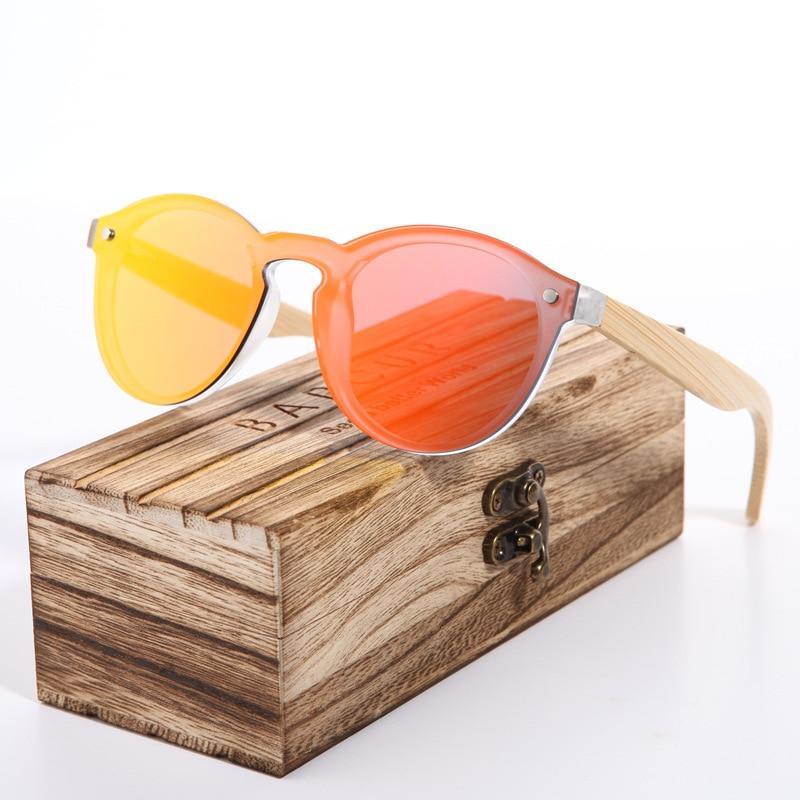 Luxury Cat Eye Bamboo Sunglasses – UV400 Unisex