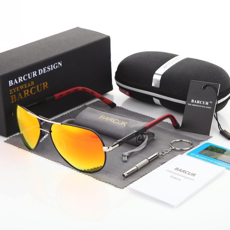 Aviator Polarized Sunglasses for Men – Aluminum Magnesium Frame