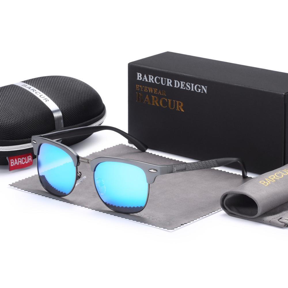 Classic Punk Polarized Sunglasses for Men – Aluminum UV400