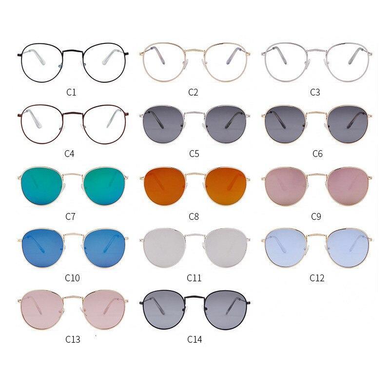 Leon Classic Round Sunglasses – Unisex UV400 Mirror Lens