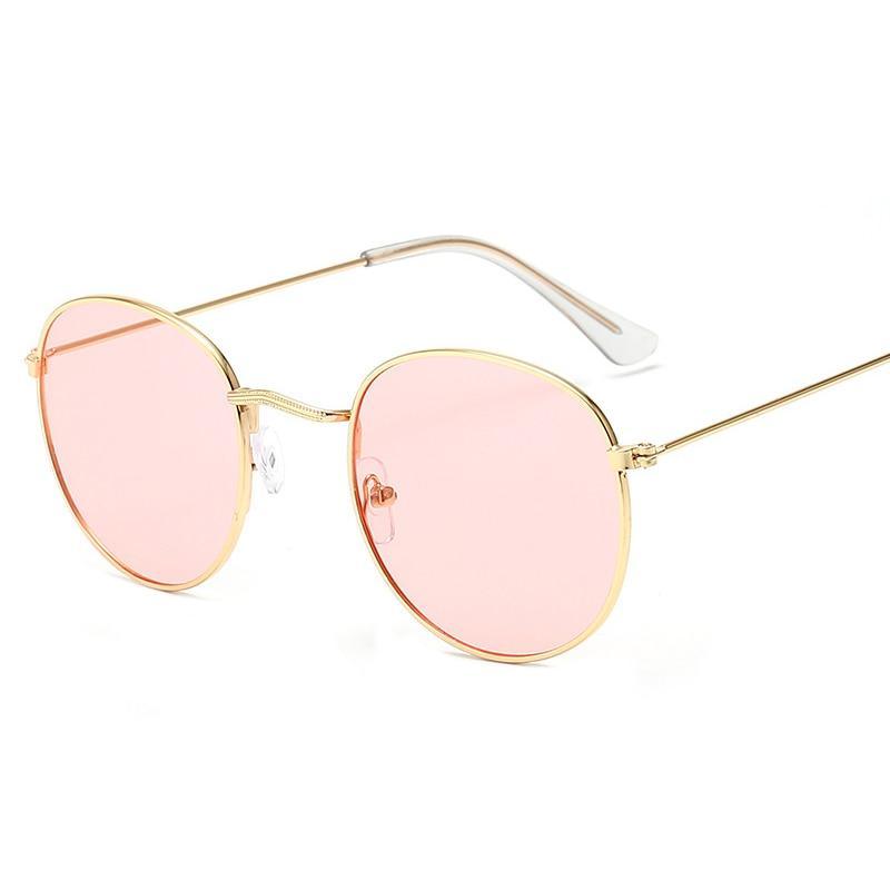 Leon Classic Round Sunglasses – Unisex UV400 Mirror Lens