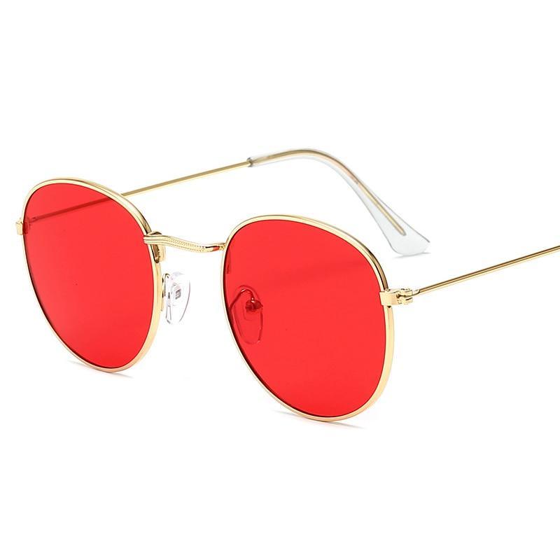 Leon Classic Round Sunglasses – Unisex UV400 Mirror Lens