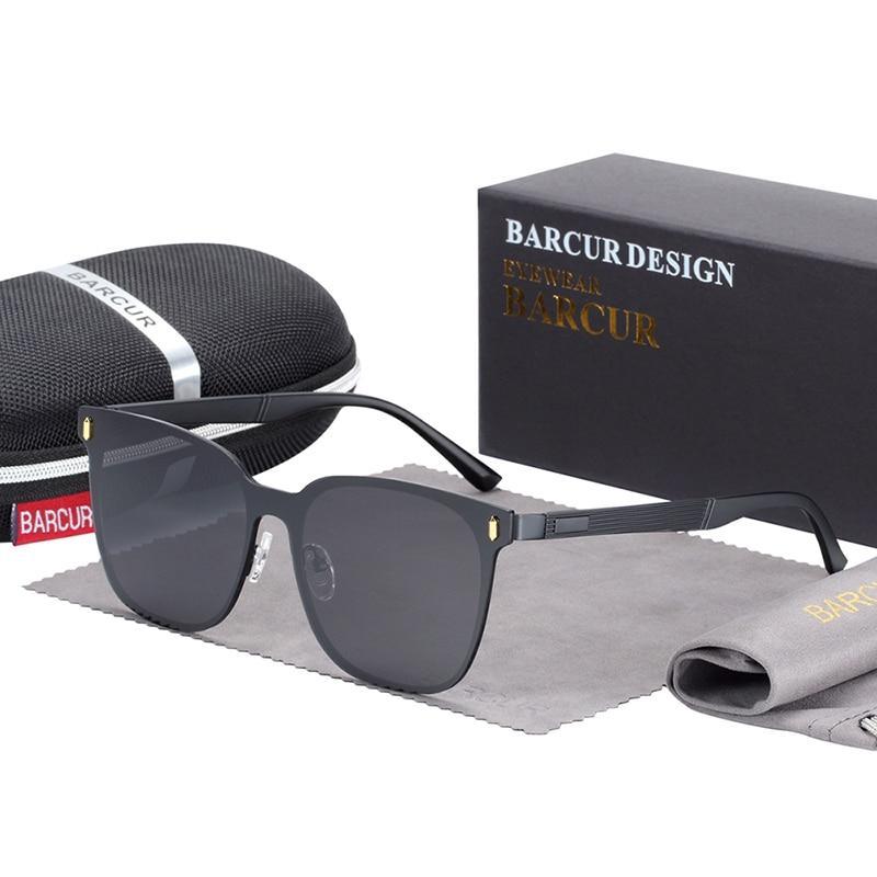 Polarized Square Temple Sunglasses UV400 Unisex