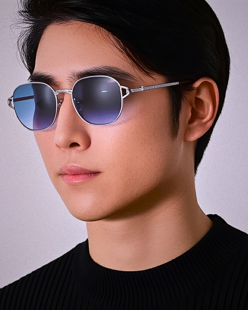 52mm Shield Sunglasses – Ocean Blue