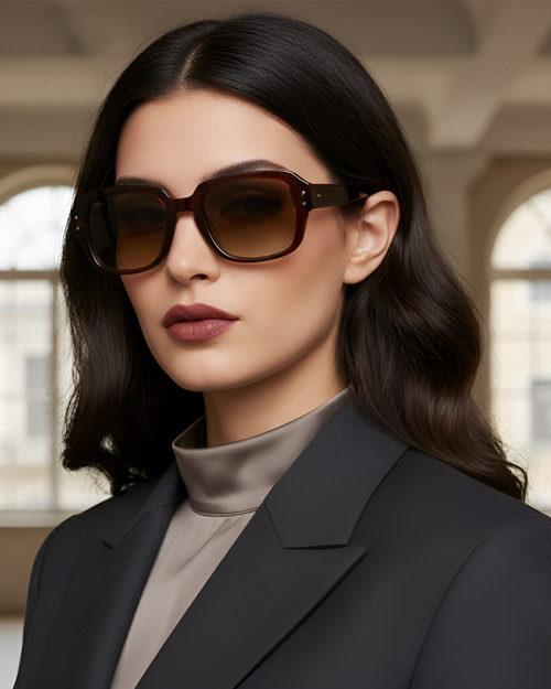 50mm Soft Edge Sunglasses – Warm Brown