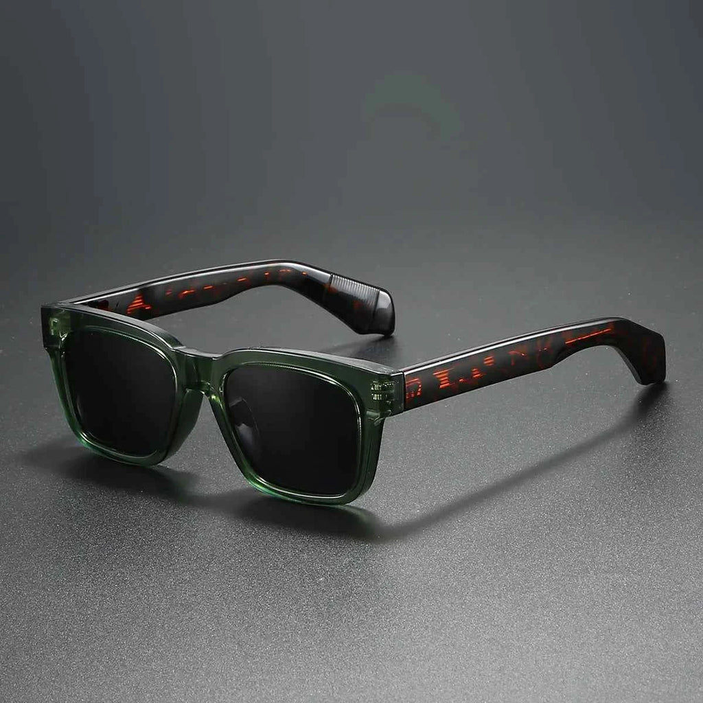 Thick Frame Square Polarized Sunglasses – Retro Unisex