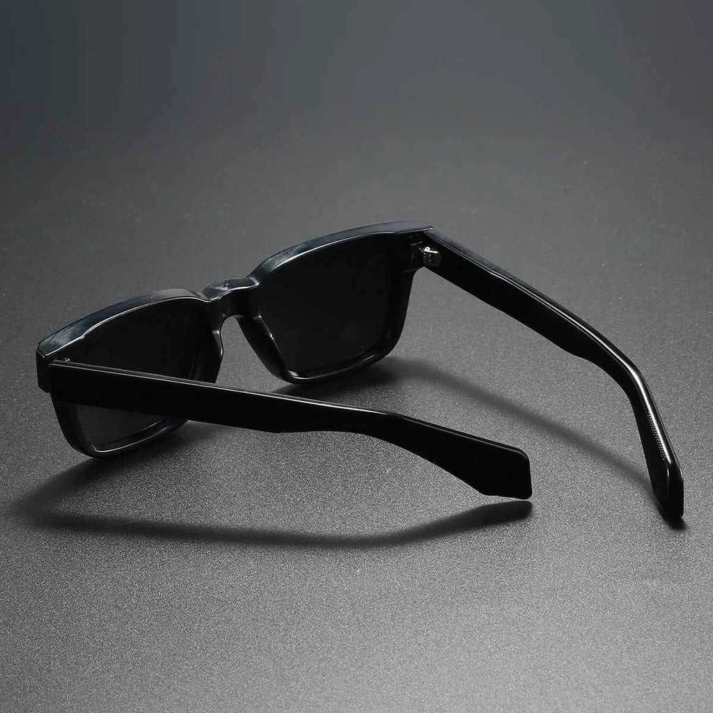 Thick Frame Square Polarized Sunglasses – Retro Unisex