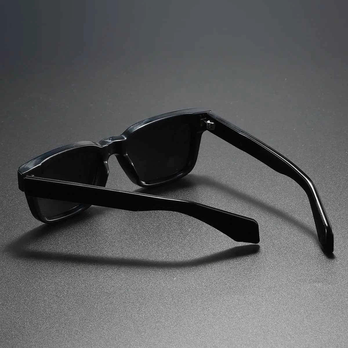 Thick Frame Square Polarized Sunglasses – Retro Unisex