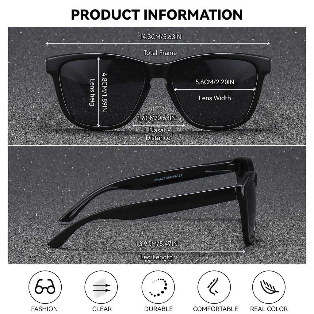 BARCUR Oval Polarized Sunglasses for Women – UV400