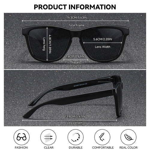 BARCUR Oval Polarized Sunglasses for Women – UV400
