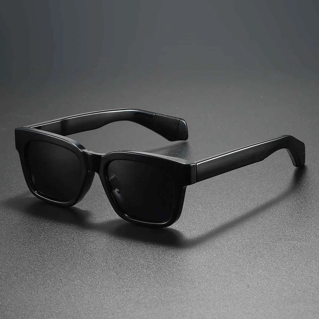 Thick Frame Square Polarized Sunglasses – Retro Unisex