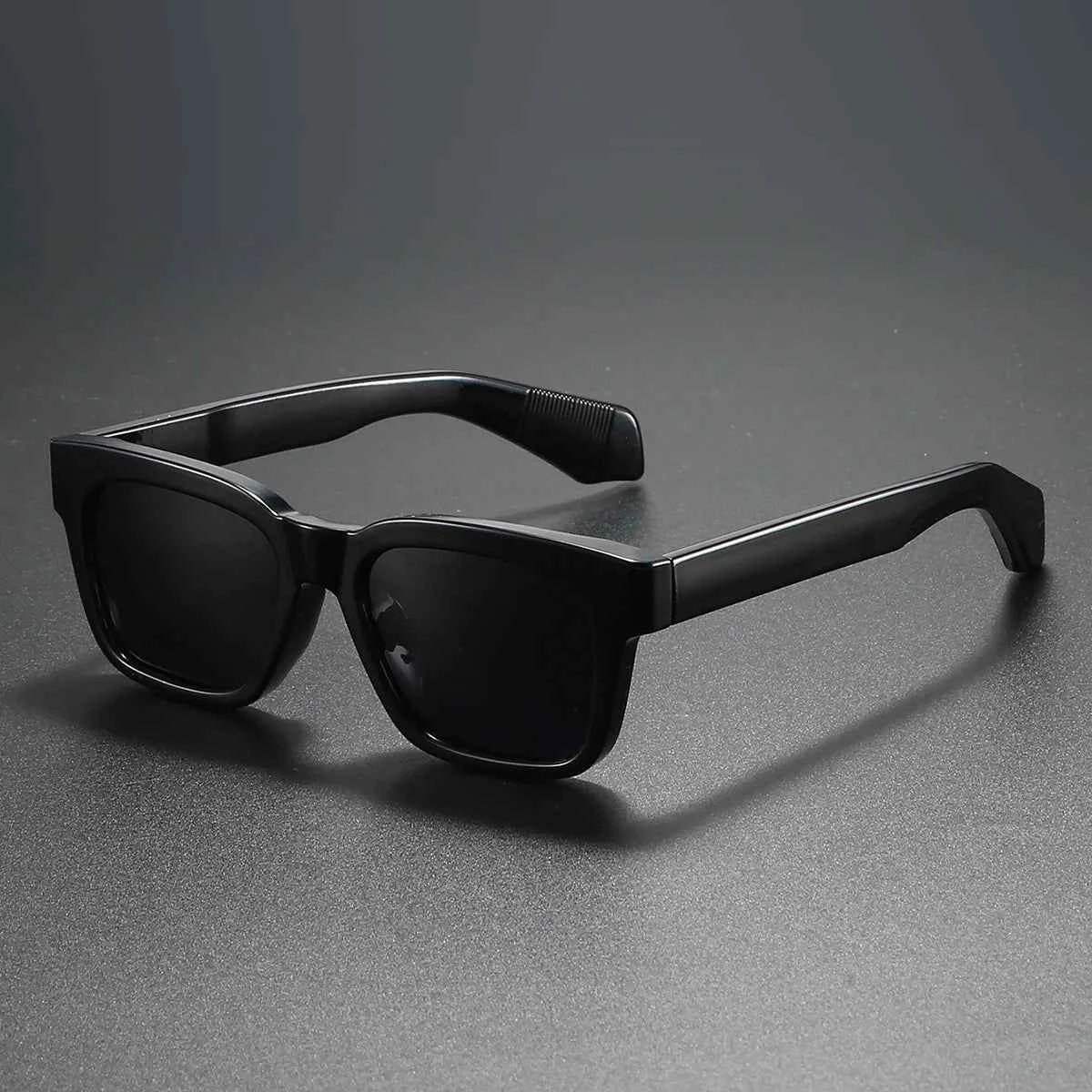 Thick Frame Square Polarized Sunglasses – Retro Unisex