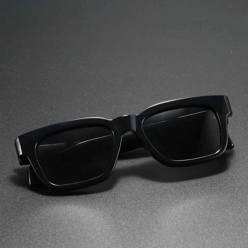 Thick Frame Square Polarized Sunglasses – Retro Unisex