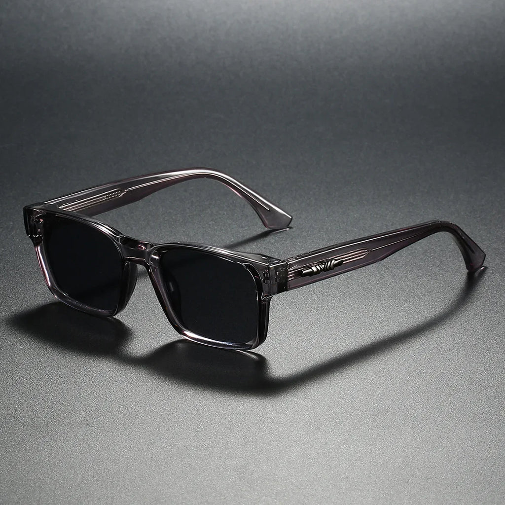 Quality Square Polarized Sunglasses Men Metal Core UV400 Unisex Sun Glasses Travel Hiking Beach Fishing Eyewear