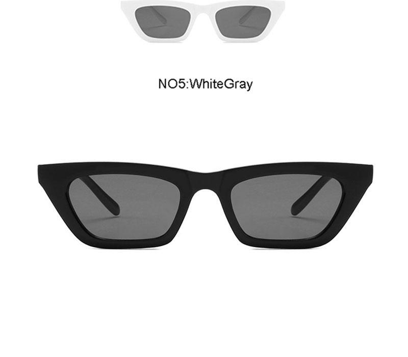 Retro Cat Eye Rectangle Sunglasses for Women