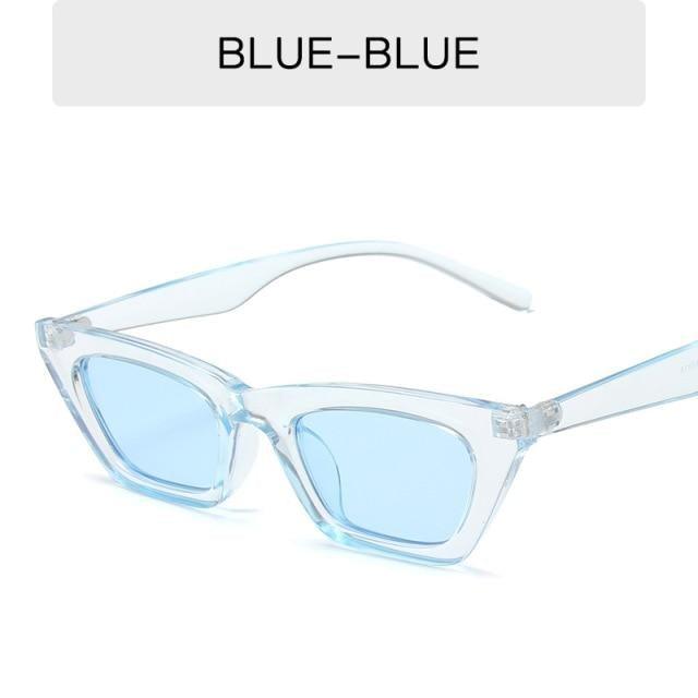 Retro Cat Eye Rectangle Sunglasses for Women