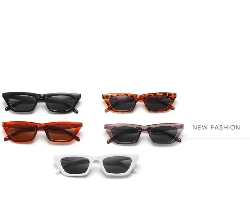 Retro Cat Eye Rectangle Sunglasses for Women