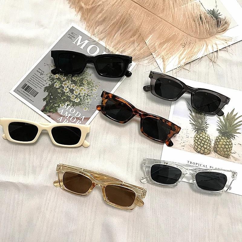 Retro Cat Eye Rectangle Sunglasses for Women
