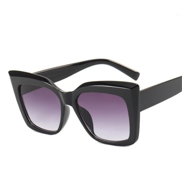Oversized Cat Eye Sunglasses – Thick Frame UV400 Unisex
