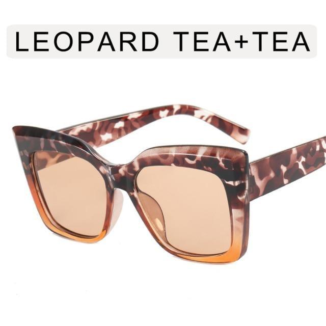 Oversized Cat Eye Sunglasses – Thick Frame UV400 Unisex