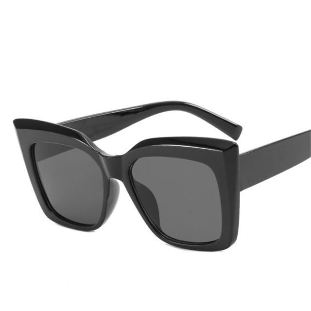 Oversized Cat Eye Sunglasses – Thick Frame UV400 Unisex