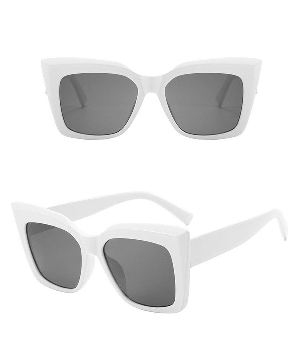 Oversized Cat Eye Sunglasses – Thick Frame UV400 Unisex
