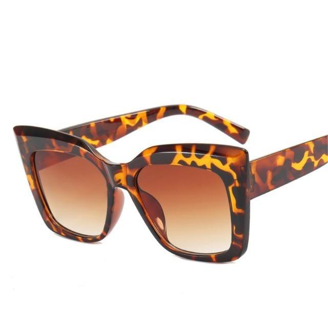 Oversized Cat Eye Sunglasses – Thick Frame UV400 Unisex